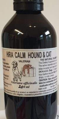 An amber bottle contains 200ml Valerian extract