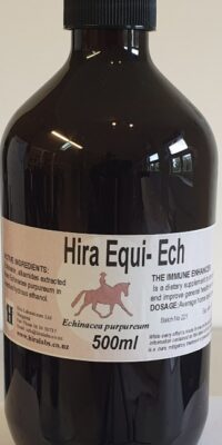 An amber bottle contains 500ml of Echinacea purpurea extract