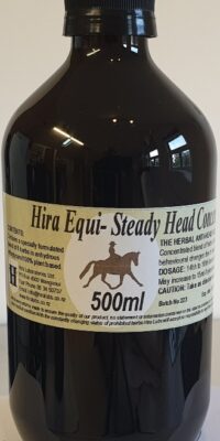 An amber bottle contains 500ml of Formulated herbal supplement